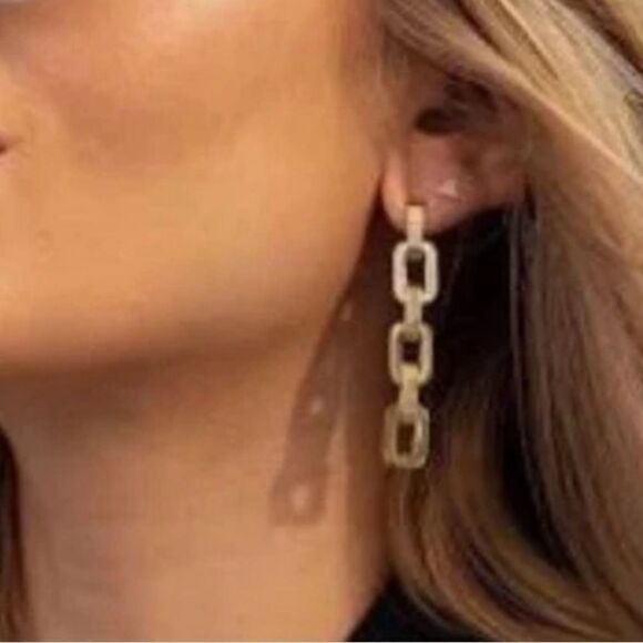 eddie borgo chain link earrings - Picture 1 of 3